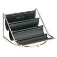 thumbnail image 1 of Trayknick Desk Organizer Sunglasses Storage Rack Table Remote Holder Makeup Storage Rack Tray Faux Leather 4-ply Desktop Organizer Hammock for Glasses Phones, 1 of 8
