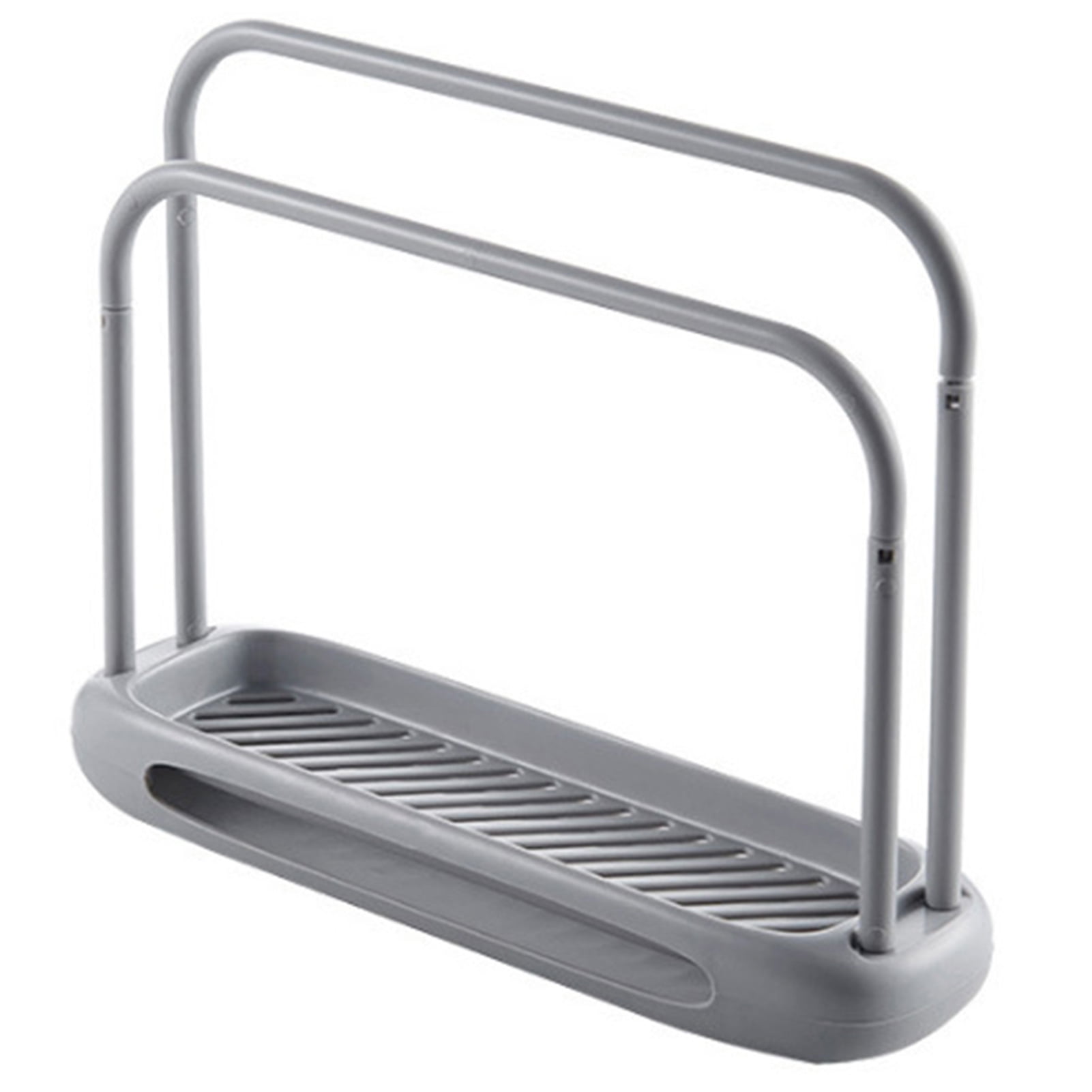Adjustable Over-The-Sink Dish Cloth Holder - Stainless Steel Kitchen Organizer Rack For Sponges & Brushes