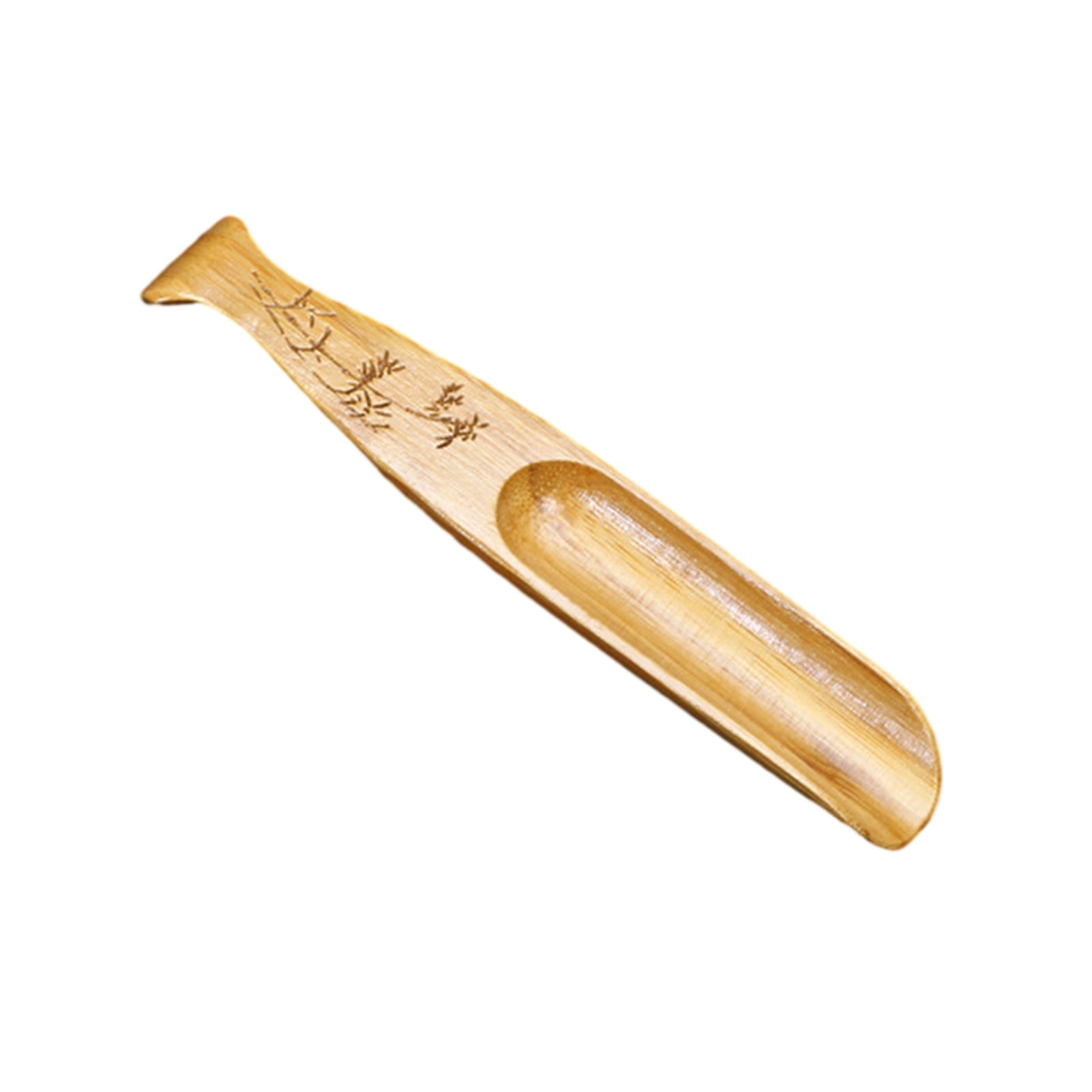 Deevoka Chinese Kung Fu Tea Spoon Copper Long Handle Decorative Loose Leaf Tea Spoon C