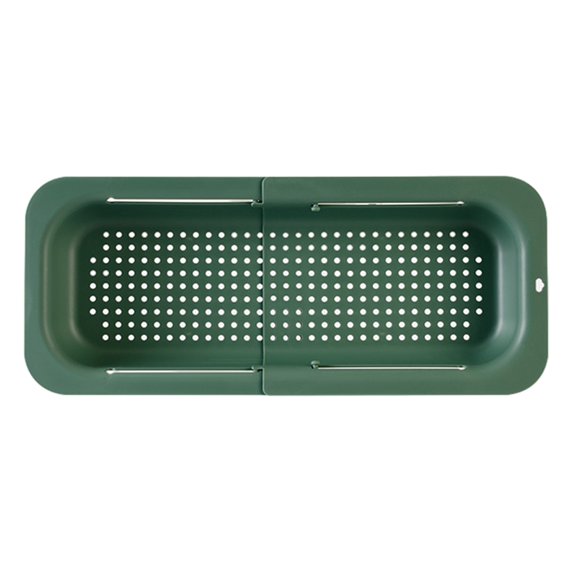 Trayknick Expandable Drain Basket Space-saving Sink Colander Retractable Drain Basket Over the Sink Multifunctional Grade Pp Extendable Fruit Vegetable Washing