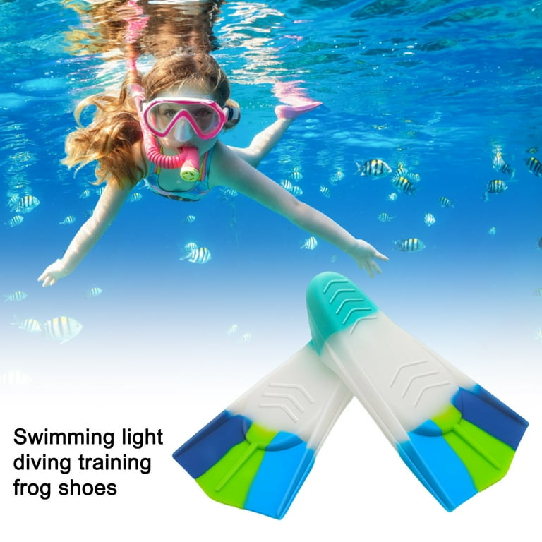 Trayknick Flexible Silicone Swimming Fins for Children Super