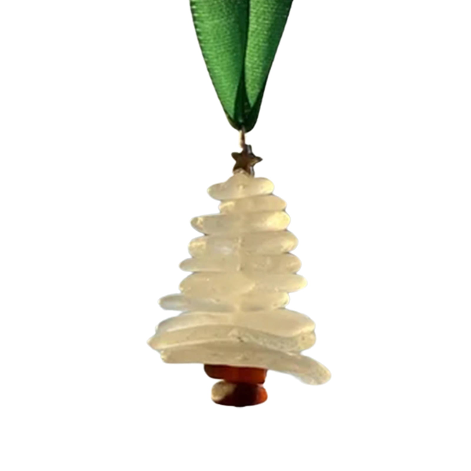 Trayknick Glass Christmas Tree Ornament Elegant Sea Glass Decoration