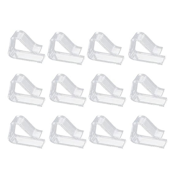 Trayknick Heavy Duty Tablecloth Clip Plastic Tablecloth Clip 12pcs/set Heavy Duty Tablecloth Clip Prevent Sliding Windproof Transparent Plastic Universal Dining
