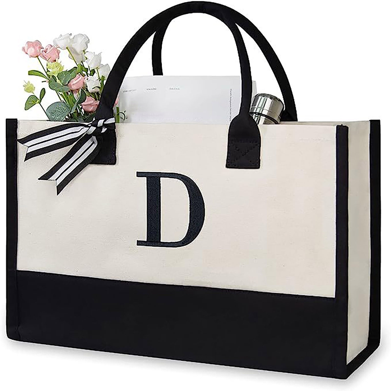 MEIDUM 36 BOOK TOTE IN BLACK CANVAS 226297