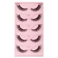 thumbnail image 1 of Trayknick Natural Looking False Eyelashes 3d Effect Fake Eyelashes 5 Pairs Lashes Natural 3d Effect Easy to Use Charming Dense Curly Simulated Makeup, 1 of 8