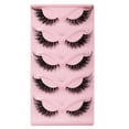 thumbnail image 1 of Hevirgo Natural Looking False Eyelashes 3d Effect Fake Eyelashes 5 Pairs Lashes Natural 3d Effect Easy to Use Charming Dense Curly Simulated Makeup, 1 of 8