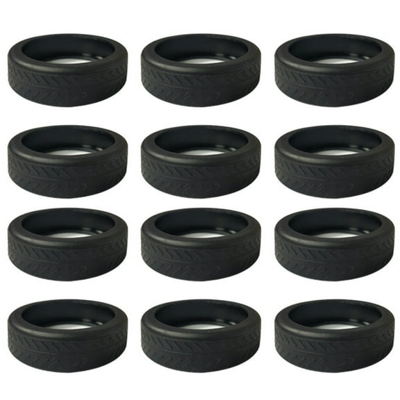 Trayknick Noise Reduction Luggage Wheels Luggage Wheel Covers 12pcs Silicone Luggage Wheels Covers Noise-reducing Caster Cases Wear-resistant Protective