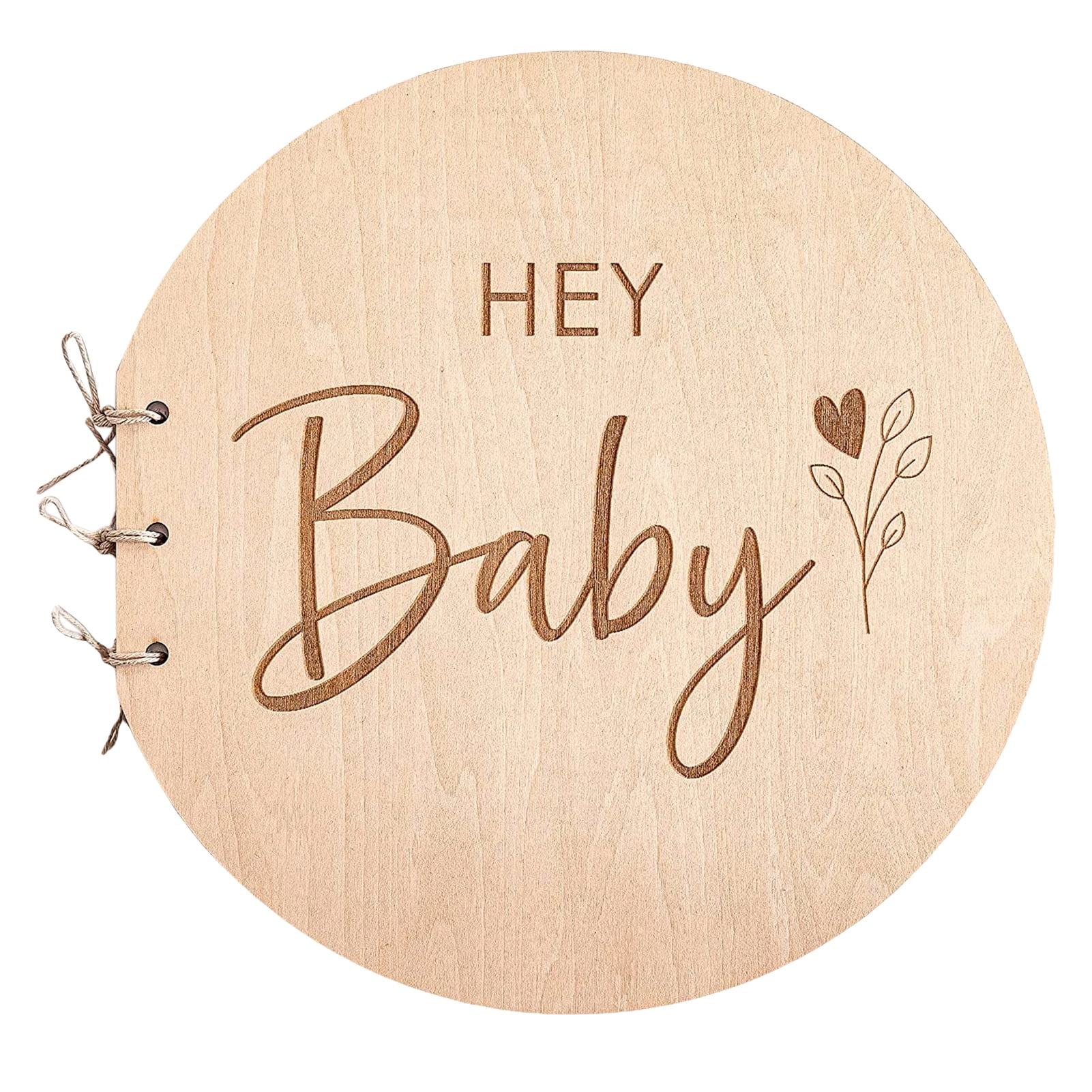 Trayknick Pregnancy Guest Book Wooden Baby Shower Guest Book Cherish