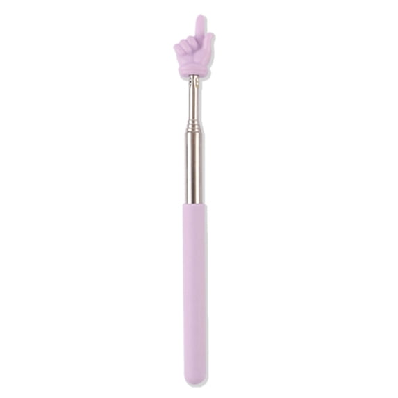 Trayknick Retractable Pointer Presentation Pointer Macaron Finger Reading Teacher Pointer Retractable Adjustable Length Stainless Steel Frosted Handle Pointer