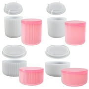 Trayknick Silicone Mold Set with Lid - Smooth Stripes DIY Epoxy Resin Jewelry Storage Jar Mold
