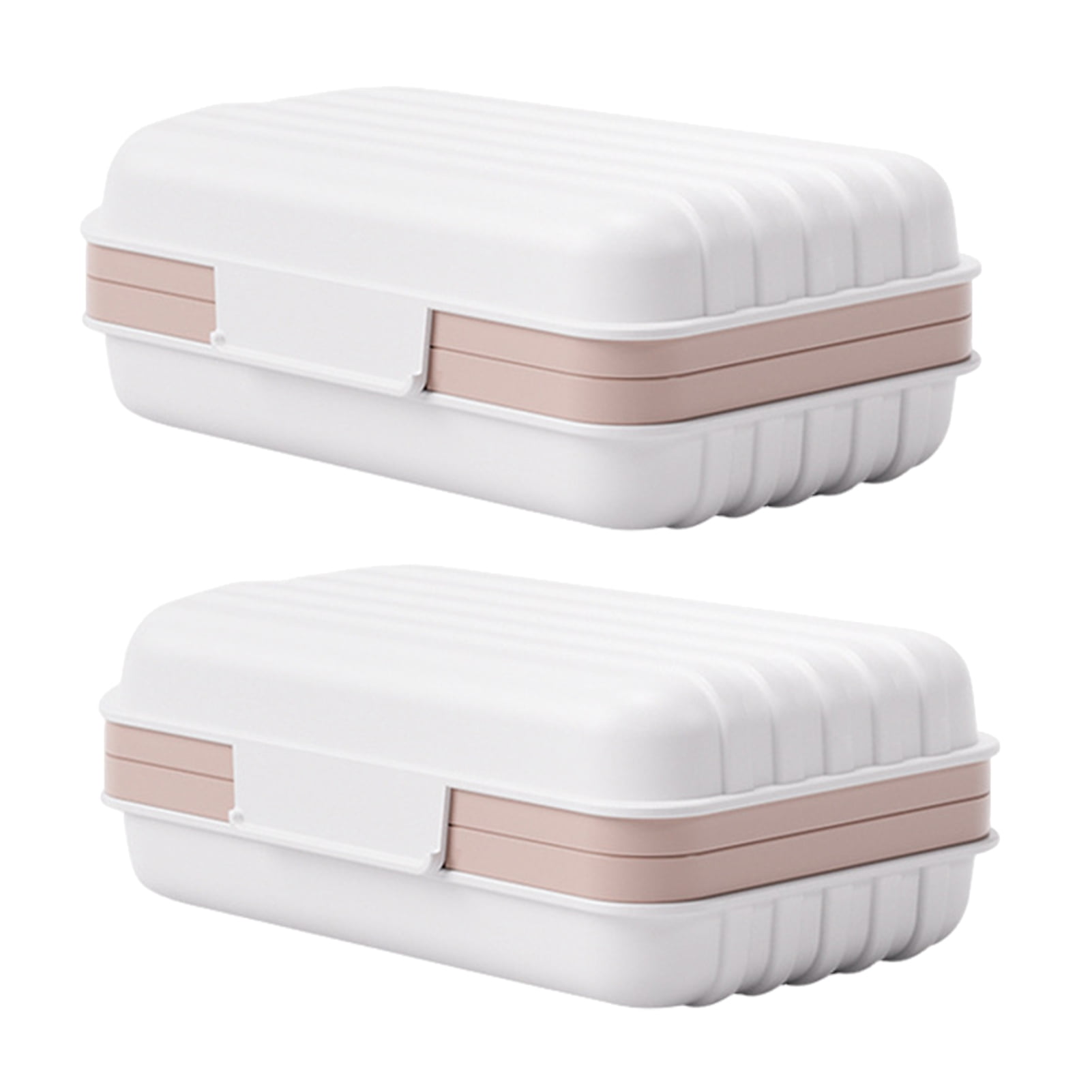 Trayknick Soap Dish for Travel Travel Soap Box 2pcs Travel Soap Holder with Cover Portable Bar Soap Container with Filter Hole Built in Tray Double Layer Travel Walmart
