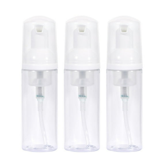 Trayknick Travel Foam Bottle Foam Pump Bottle Set 3pcs 50ml Leak Proof Travel Hand Soap Dispenser Lotion Shampoo Dishwashing Liquid Refillable Bottle
