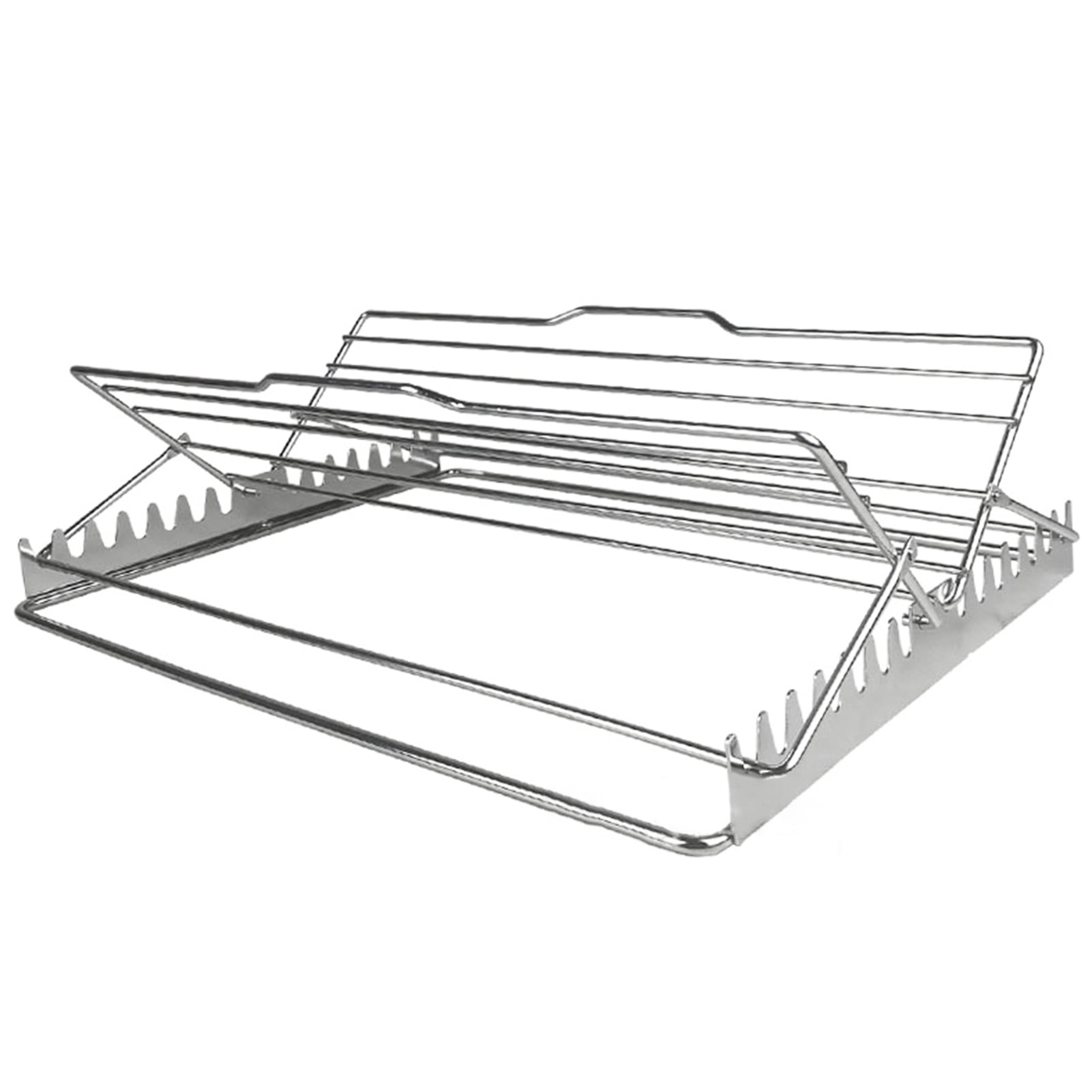 Trayknick Turkey Chicken Roasting Rack Stainless Steel Adjustable V