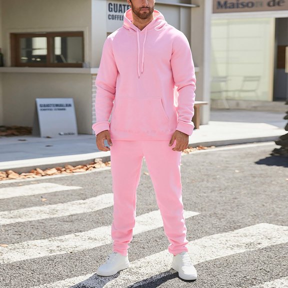 TrdSipl Men's Hoodie Tracksuit 2 Pieces Sets Casual Athletic Sweatshirt with Joggers Set the Queen Printed Sweatsuit Outfits Warm Up Outdoor Sportswear