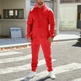 thumbnail image 1 of TrdSipl Men's Hoodie Tracksuit Two-Piece Sets Casual Sport Sweatshirt & Sweatpants Set the Queen Graphic Sweatsuit Outfits Warm Outdoor Sportswear, 1 of 8