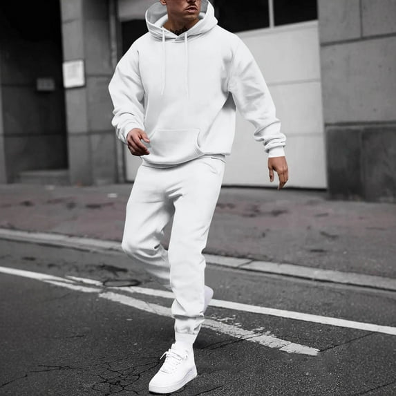 TrdSipl Men's Track Suits Hoodies and Sweatpants Sets Running Workout Warm Up Sweatsuits Casual 2 Piece Outfits for Men