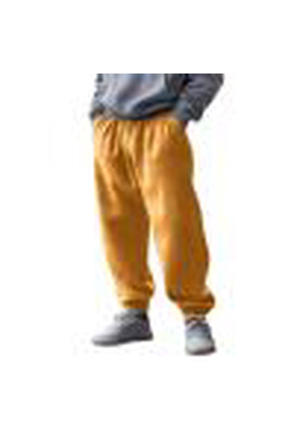 Mens Fleece Joggers Fall Loose Fit Warm Down Jogger Pants Athletic Hiking Running Sweatpants for Men with Pocket