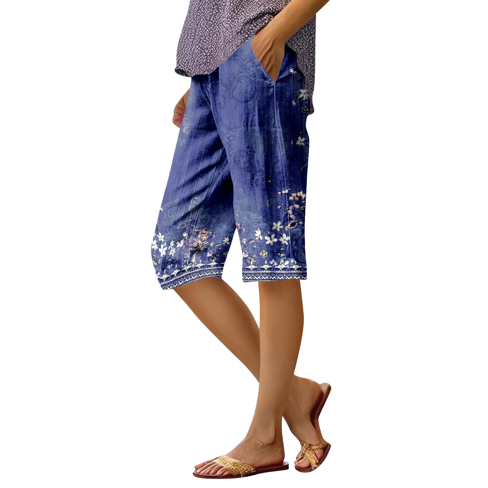 High Waist Knee Length Shorts Jeans Pants – Nada Outfit Land