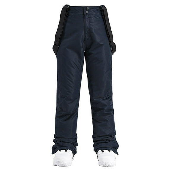 TrdSipl Women Detachable Ski Bib Pant Winter Outdoor Windproof Water Proofing Snow Pants Insulated Thermal Snowboard Pants with Suspenders