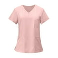 thumbnail image 1 of TrdSipl Women Scrub Tops Plus Size Nursing Uniforms Stretchy V Neck Yoga Scrub Top Jogger Scrubs Medical Scrub Tops Scrub Jumpsuit, 1 of 6
