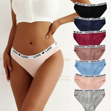 TrdSipl Women's Love No Line Workout Breathable Comfortable Panties,Soft Undies, 7-Pack