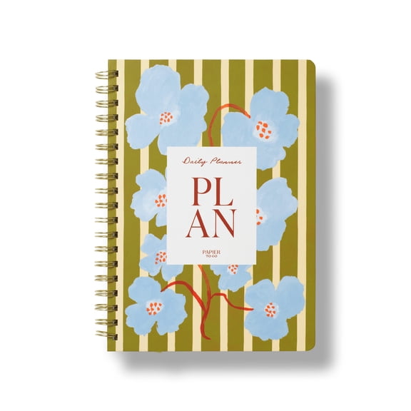 PAPIER TO GO Undated Daily Productivity Planner, 7.1 x 10 inch, B5, 12-Week, Hardcover