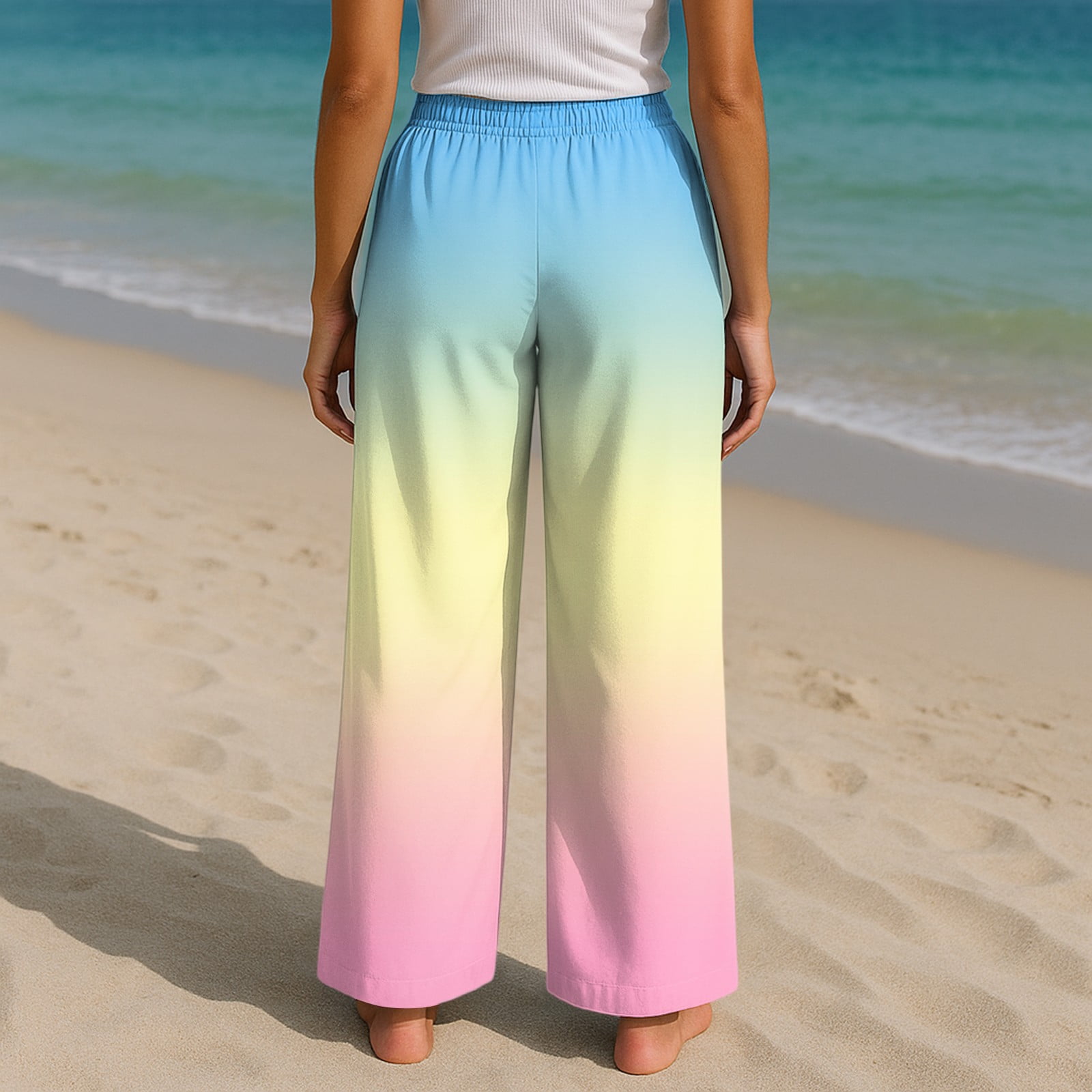 Linen Tie Dye Baggy Pant