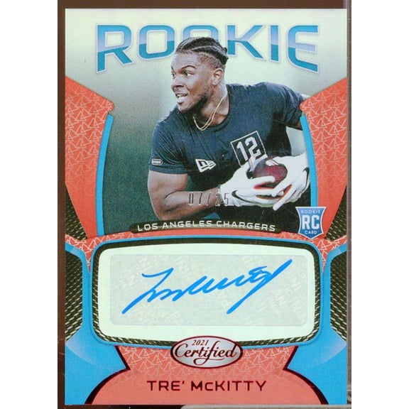 Tre' McKitty/25 Rookie Card 2021 Certified Rookie Signatures Mirror Red #18