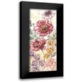 thumbnail image 1 of Tre Sorelle Studios 10x18 Black Modern Framed Museum Art Print Titled - Wildflower Medley panel cream II, 1 of 5
