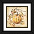 thumbnail image 1 of Tre Sorelle Studios 12x12 Black Ornate Wood Framed with Double Matting Museum Art Print Titled - Watercolor Harvest II, 1 of 4