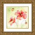 thumbnail image 1 of Tre Sorelle Studios 12x12 Gold Ornate Wood Framed with Double Matting Museum Art Print Titled - Pale Pink Poppies I, 1 of 4