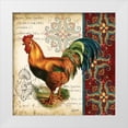 thumbnail image 1 of Tre Sorelle Studios 12x12 White Modern Wood Framed Museum Art Print Titled - Suzani Rooster II, 1 of 4