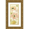 thumbnail image 1 of Tre Sorelle Studios 12x24 Gold Ornate Wood Framed with Double Matting Museum Art Print Titled - Watercolor Blush Panel I, 1 of 4