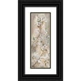 thumbnail image 1 of Tre Sorelle Studios 13x32 Black Ornate Wood Framed with Double Matting Museum Art Print Titled - Cherry Blossoms Taupe Panel II, 1 of 4