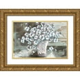 thumbnail image 1 of Tre Sorelle Studios 14x11 Gold Ornate Wood Framed with Double Matting Museum Art Print Titled - Farmhouse Cotton Bolls Still life, 1 of 4