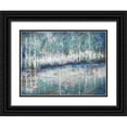 thumbnail image 1 of Tre Sorelle Studios 14x12 Black Ornate Wood Framed with Double Matting Museum Art Print Titled - Aspen Pond, 1 of 4
