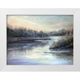 thumbnail image 1 of Tre Sorelle Studios 14x12 White Modern Wood Framed Museum Art Print Titled - Silver Waters landscape, 1 of 4