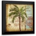 thumbnail image 1 of Tre Sorelle Studios 15x15 Black Modern Framed Museum Art Print Titled - Antique Nautical Palms II, 1 of 5