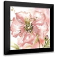 thumbnail image 1 of Tre Sorelle Studios 15x15 Black Modern Framed Museum Art Print Titled - Blush Watercolor Poppy II, 1 of 5