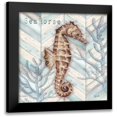 thumbnail image 1 of Tre Sorelle Studios 15x15 Black Modern Framed Museum Art Print Titled - Chevron Shell V, 1 of 5
