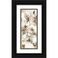 thumbnail image 1 of Tre Sorelle Studios 15x32 Black Ornate Wood Framed with Double Matting Museum Art Print Titled - Cotton Boll Panel Grey Sentiment I (Family), 1 of 4