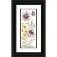 thumbnail image 1 of Tre Sorelle Studios 15x32 Black Ornate Wood Framed with Double Matting Museum Art Print Titled - Wildflower Stem panel V, 1 of 4