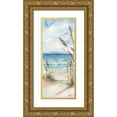 thumbnail image 1 of Tre Sorelle Studios 15x32 Gold Ornate Wood Framed with Double Matting Museum Art Print Titled - Seaview Panel II, 1 of 4