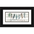 thumbnail image 1 of Tre Sorelle Studios 18x10 Black Ornate Wood Framed with Double Matting Museum Art Print Titled - Tribal Feathers Sign, 1 of 4