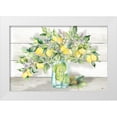 thumbnail image 1 of Tre Sorelle Studios 18x13 White Modern Wood Framed Museum Art Print Titled - Watercolor Lemons in  Mason Jar Landscape, 1 of 4