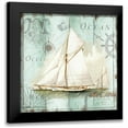 thumbnail image 1 of Tre Sorelle Studios 20x20 Black Modern Framed Museum Art Print Titled - Antique La Mer VII, 1 of 5