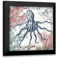thumbnail image 1 of Tre Sorelle Studios 20x20 Black Modern Framed Museum Art Print Titled - Coastal Sea Life V, 1 of 5