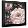 thumbnail image 1 of Tre Sorelle Studios 20x20 Black Modern Framed Museum Art Print Titled - Romantic Moody Florals on Black III, 1 of 5