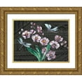 thumbnail image 1 of Tre Sorelle Studios 24x19 Gold Ornate Wood Framed with Double Matting Museum Art Print Titled - Boho Orchid landscape black, 1 of 4