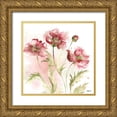 thumbnail image 1 of Tre Sorelle Studios 26x26 Gold Ornate Wood Framed with Double Matting Museum Art Print Titled - Blush Watercolor Poppy III, 1 of 4
